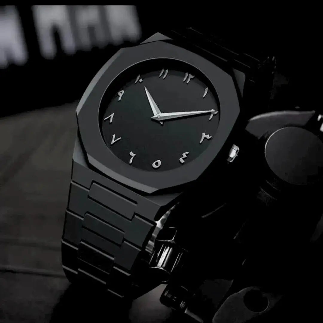 Arabic Aura Black Dial Watch for Men in pakistan