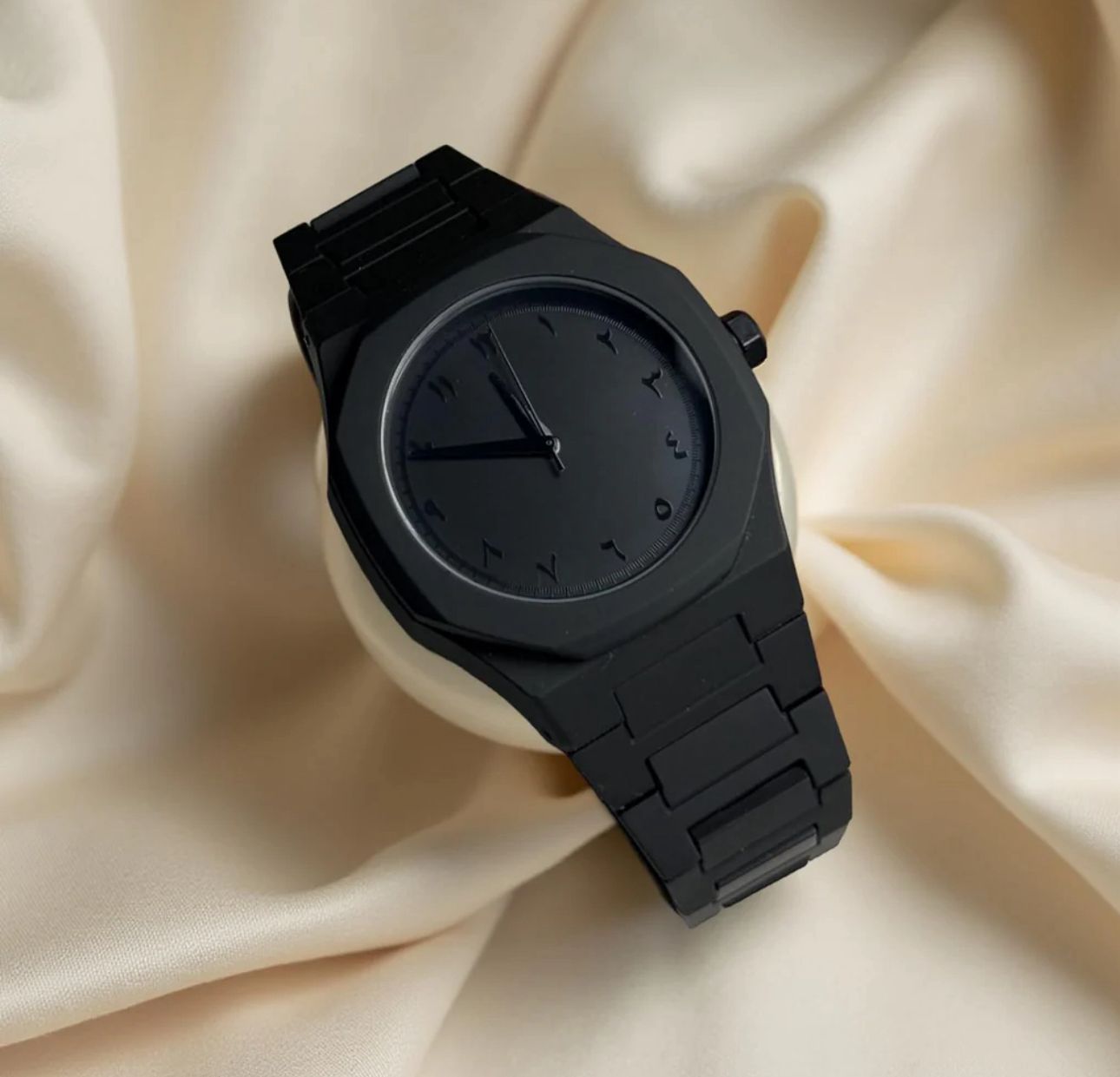 Arabic Aura Black Dial Watch