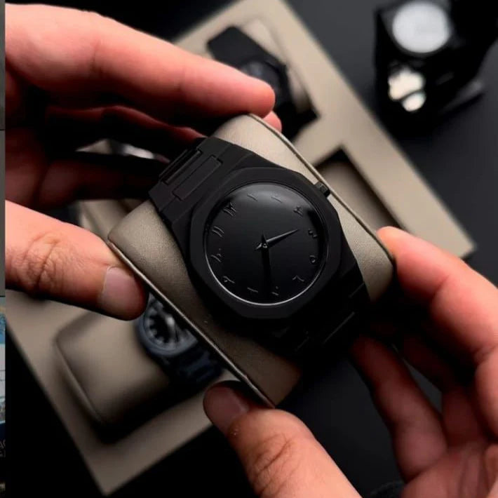 Arabic Aura Black Dial Watch