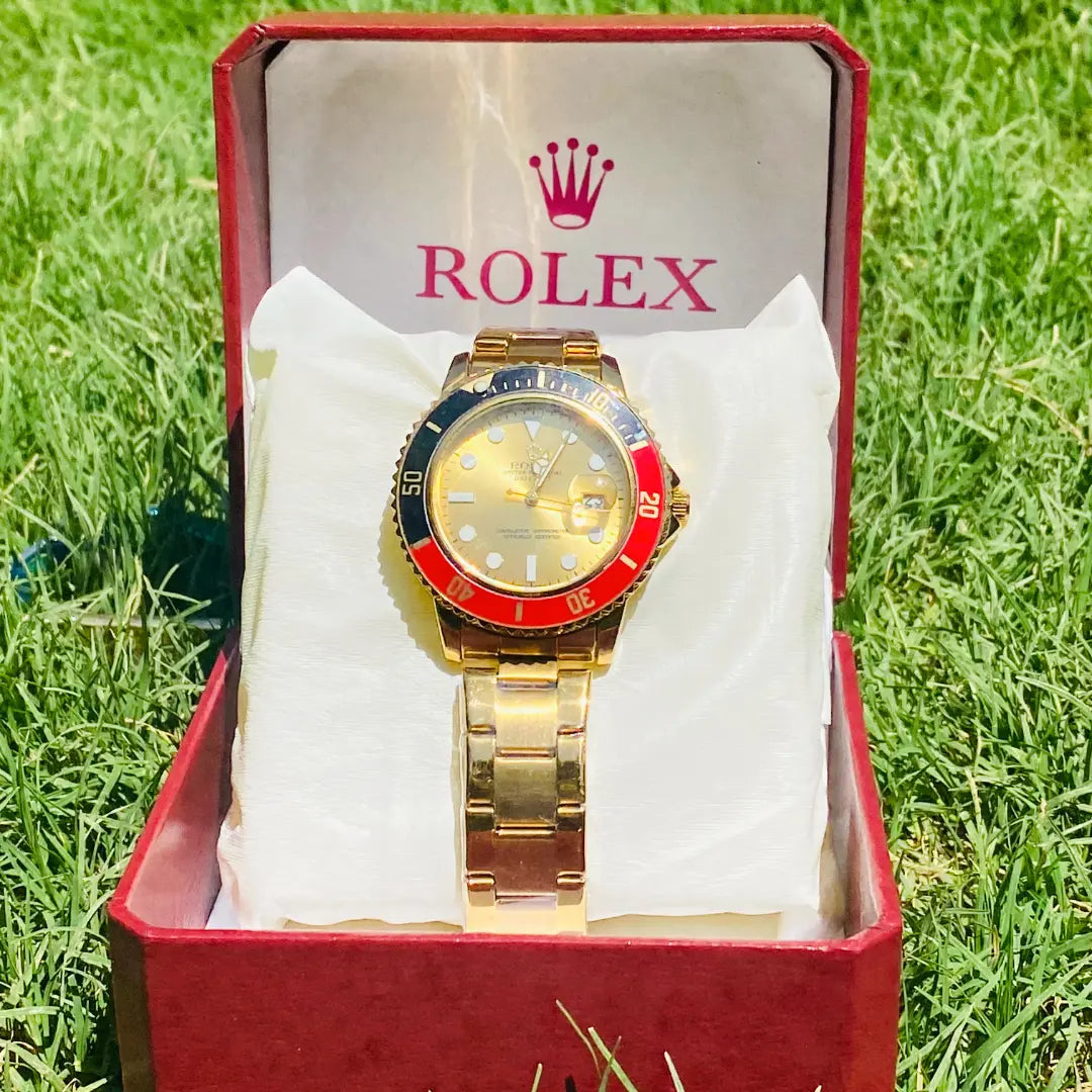Buy RLX Submariner golden gray dial with black & red bezel