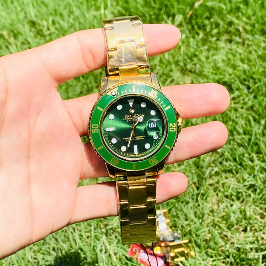 RLX  Hulk Gold Case with Green Dial
