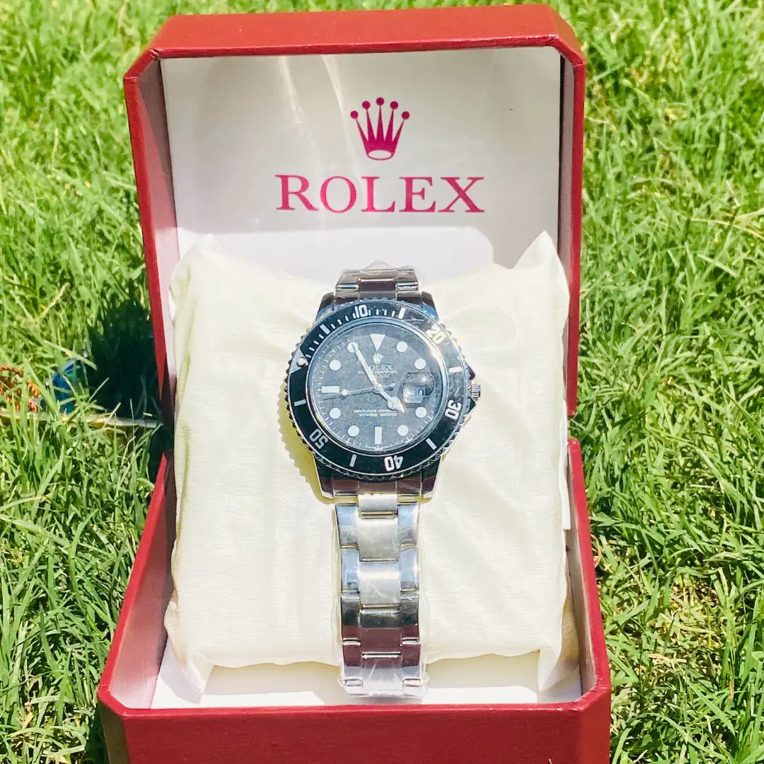 Rolex Silver + Black Dial price in Pakistan