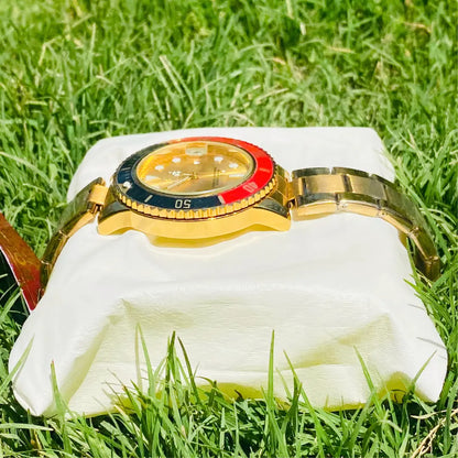 RLX Submariner golden gray dial with black & red bezel Price in Pakistan